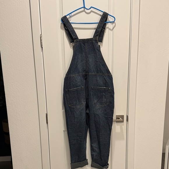 Denim Overalls with Distressed Details - Picture 6 of 6